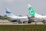 Aircraft F-HUYB, Boeing 737-8JP, Tail close up view, Brest-Bretagne airport (LFRB-BES), at LFRB, photo by Yves-Q