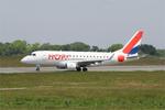 Aircraft F-HBXA, Embraer 170LR, Taxiing rwy 07R, Brest-Bretagne Airport (LFRB-BES), at LFRB, photo by Yves-Q