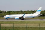 Aircraft SP-ESH, Boeing 737-81M, Taxiing rwy 07R, Brest-Bretagne Airport (LFRB-BES), at LFRB, photo by Yves-Q