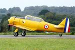 Aircraft F-AZCV, North American T-6G Texan, Taxiing rwy 22, Morlaix-Ploujean airport (LFRU-MXN), at LFRU, photo by Yves-Q
