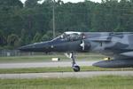 Aircraft N407AX, A F-21 Kfir C2 departs Southwest Florida International Airport enroute to training in the Gulf of America, at KRSW, photo by Suncoast Spotter