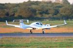 Aircraft F-HCVA, Diamond DA-42MPP Twin Star CN 42.007, Landing rwy 07R, Brest-Bretagne Airport (LFRB-BES), at LFRB, photo by Yves-Q