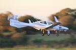 Aircraft F-HCVA, Diamond DA-42MPP Twin Star CN 42.007, On final rwy 07R, Brest-Bretagne Airport (LFRB-BES), at LFRB, photo by Yves-Q