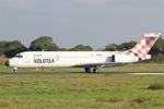 Aircraft EC-MGS, Boeing 717-2CM, Taxiing rwy 07R, Brest-Bretagne Airport (LFRB-BES), at LFRB, photo by Yves-Q