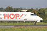 Aircraft F-HMLN, Bombardier CRJ-1000EL NG, Take off run rwy 07R, Brest-Bretagne Airport (LFRB-BES), at LFRB, photo by Yves-Q