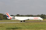 Aircraft F-HMLN, Bombardier CRJ-1000EL NG, Take off run rwy 07R, Brest-Bretagne Airport (LFRB-BES), at LFRB, photo by Yves-Q