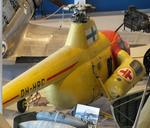 Aircraft OH-HRC, Mil Mi-1 HARE (minus main rotor blades) at the Suomen Ilmavoimamuseo (Finnish Air Force Museum, formerly known as Keski-Suomen Ilmailumuseo / Aviation Museum of Central Finland), Jyväskylä-Tikkakoski, photo by iwarnecke