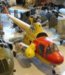 Aircraft OH-HRC, Mil Mi-1 HARE (minus main rotor blades) at the Suomen Ilmavoimamuseo (Finnish Air Force Museum, formerly known as Keski-Suomen Ilmailumuseo / Aviation Museum of Central Finland), Jyväskylä-Tikkakoski, photo by iwarnecke