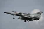 Aircraft N405AX, A F-21 Kfir C2 lands at Southwest Florida International Airport following training in the Gulf of America, at KRSW, photo by Suncoast Spotter