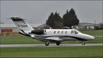 Aircraft 2-COOK, 2021 Cessna 525 Citationjet M2 preparing to depart Gloucestershire Airport, at EGBJ, photo by Mike_Y