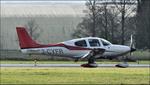 Aircraft 2-CYFR, 2015 Cirrus SR22T Perspective G5 arriving at Cotswold Airport, at EGBP, photo by Mike_Y