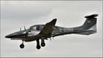 Aircraft 2-DOGZ, 2019 Diamond DA-62 arriving at Gloucestershire Airport, at EGBJ, photo by Mike_Y