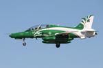 Aircraft 8810, Bae Hawk Mk165 reg 8810 of Royal Saudi Aerobatic Team on final approach RW31 Malta., at LMML, photo by raymond
