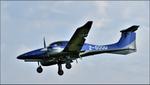 Aircraft 2-GOOD, Diamond DA-62 arriving at Gloucestershire Airport, at EGBJ, photo by Mike_Y