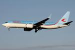 Aircraft EI-RZG, Boeing 737-8 MAX reg EI-RZG of Neos approaching RW31 Malta., at LMML, photo by raymond