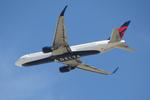 Aircraft N178DZ, Boeing 767-332/ER reg N178DZ of Delta Air Lines climbing out of RW31 Malta., at LMML, photo by raymond