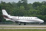 Aircraft N589QS, Execjet 589 arrives at Southwest Florida International Airport following a weather diversion on a flight from Chicago Executive Airport to Naples Airport, at KRSW, photo by Suncoast Spotter