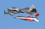 Aircraft 91-0395, USAF 3 shit heritage flight zx, at KOSH, photo by FloridaMetal