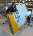 Aircraft HM-671, Valtion lentokonetehdas VL Humu (finnish 'copy' of a Brewster Buffalo with wooden wing) at the Suomen Ilmavoimamuseo (Finnish Air Force Museum, formerly known as Keski-Suomen Ilmailumuseo / Aviation Museum of Central Finland), Jyväskylä-Tikkakoski, photo by iwarnecke