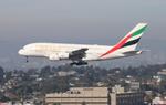 Aircraft A6-EVD, UAE A388 zx DXB-LAX, at KLAX, photo by FloridaMetal
