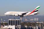 Aircraft A6-EUW, UAE A388 zx DXB-LAX, at KLAX, photo by FloridaMetal