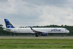 Aircraft N913JB, JetBlue 266 departs Southwest Florida International Airport enroute to Boston-Logan International Airport, at KRSW, photo by Suncoast Spotter