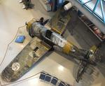 Aircraft BW-372, Brewster B-239 Buffalo (displayed unrestored) at the Suomen Ilmavoimamuseo (Finnish Air Force Museum, formerly known as Keski-Suomen Ilmailumuseo / Aviation Museum of Central Finland), Jyväskylä-Tikkakoski, photo by iwarnecke