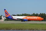 Aircraft N901SY, Sun Country 384 departs Southwest Florida International Airport enroute to Minneapolis-St Paul International Airport, at KRSW, photo by Suncoast Spotter