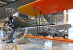 Aircraft FR-110, Fokker D.XXI on skis at the Suomen Ilmavoimamuseo (Finnish Air Force Museum, formerly known as Keski-Suomen Ilmailumuseo / Aviation Museum of Central Finland), Jyväskylä-Tikkakoski, photo by iwarnecke