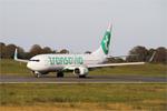 Aircraft F-HTVX, Boeing 737-8JP, Taxiing rwy 07R, Brest-Bretagne airport (LFRB-BES), at LFRB, photo by Yves-Q