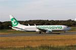 Aircraft F-HTVX, Boeing 737-8JP, Take off run rwy 07R, Brest-Bretagne airport (LFRB-BES), at LFRB, photo by Yves-Q
