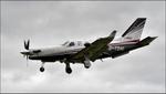 Aircraft 2-TBMI, 2017 Socata TBM-910 arriving at Gloucestershire Airport, at EGBJ, photo by Mike_Y