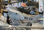 Aircraft MA-24, Martinsyde F.4 Buzzard on skis at the Suomen Ilmavoimamuseo (Finnish Air Force Museum, formerly known as Keski-Suomen Ilmailumuseo / Aviation Museum of Central Finland), Jyväskylä-Tikkakoski, photo by iwarnecke