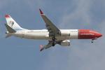 Aircraft SE-RTB, Boeing 737-8 MAX reg SE-RTB of Norwegian Air Sweden on final approach for RW13 landing in Malta., at LMML, photo by raymond