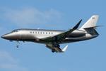 Aircraft VP-CJA, Untitled Falcon 2000, at LOWW, photo by Andy Graf