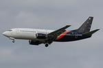 Aircraft G-ZAPW, Titan 737-300, at LOWW, photo by Andy Graf