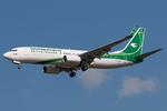 Aircraft YI-ASH, Iraq Airways 737-800, at LOWW, photo by Andy Graf