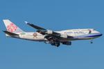 Aircraft B-18203, China Airlines 747-400, at LOWW, photo by Andy Graf