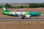 Aircraft EI-DEO, Aer Lingus A320, at LOWW, photo by Andy Graf