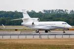 Aircraft VP-CSG, Untitled Falcon 7X, at LOWW, photo by Andy Graf
