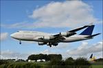 Aircraft 9H-AZA, 2004 Boeing 747-428 arriving at Cotswold Airport to be scrapped, at EGBP, photo by Mike_Y