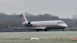 Aircraft 9H-ILB, 2010 Bombardier Challenger 850 arriving at Cotswold Airport, at EGBP, photo by Mike_Y