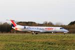 Aircraft F-GUBC, Embraer ERJ-145LR, Taxiing rwy 25L, Brest-Bretagne airport (LFRB-BES), at LFRB, photo by Yves-Q