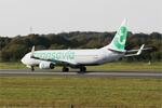 Aircraft F-GZHU, Boeing 737-8K2, Taxiing rwy 07R, Brest-Bretagne airport (LFRB-BES), at LFRB, photo by Yves-Q