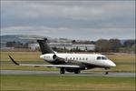 Aircraft 9H-LFX, 2021 Embraer EMB-550 Praetor 600 preparing to depart Gloucestershire Airport, at EGBJ, photo by Mike_Y