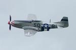 Aircraft G-MRLL, North American P-51D Mustang, On display, Morlaix-Ploujean airport (LFRU-MXN), at LFRU, photo by Yves-Q