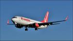 Aircraft 9H-TJA, 2006 Boeing 737-8F2 arriving at Cotswold Airport, at EGBP, photo by Mike_Y