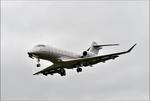 Aircraft 9H-VCF, 2014 Bombardier Challenger 350 arriving at Gloucestershire Airport, at EGBJ, photo by Mike_Y