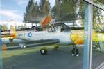 Aircraft SF-7, SAAB 91D Safir inside a glass pavilion (sorry for the reflections) at the Lentokonepuisto (Aircraft Park), Kauhava, photo by iwarnecke