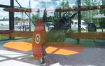 Aircraft SZ-25, Focke-Wulf Fw 44J Stieglitz inside a glass pavilion (sorry for the reflections) at the Lentokonepuisto (Aircraft Park), Kauhava, photo by iwarnecke